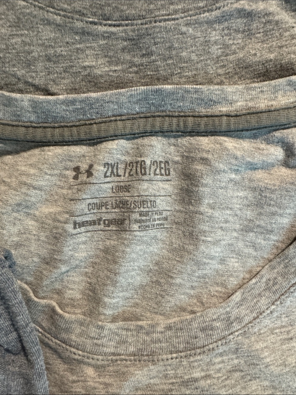 Set of 5 Under Armour Heatgear Tees XXL - Picture 4 of 5